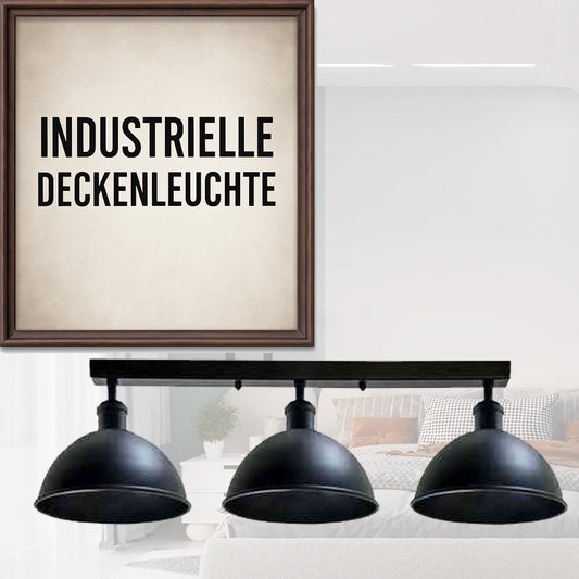 Plafoniera industriale a 3 luci | Ø 21 cm ~ 3315