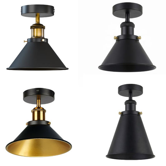 Deckenleuchte Industrial Schwarz