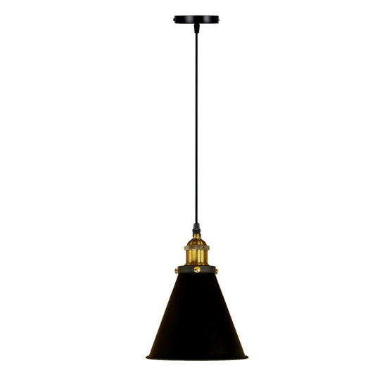 Hängelampe Schwarz Gold Industrie