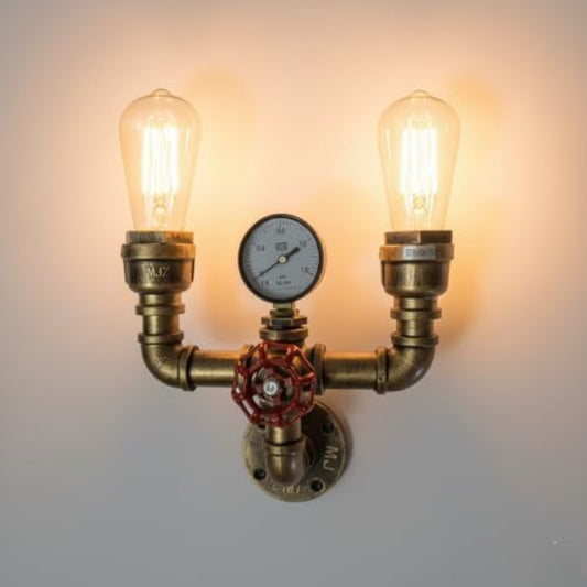 led light steampunk ceiling
