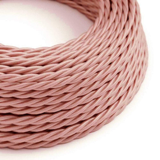 Textilkabel Roségold gedreht