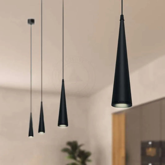 LED Pendelleuchte schwarz Hängelampe
