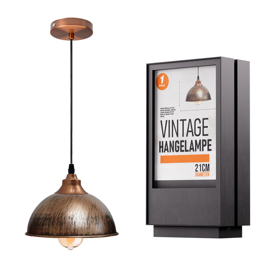 Portalampada moderno per lampada a sospensione in rame spazzolato ~2160