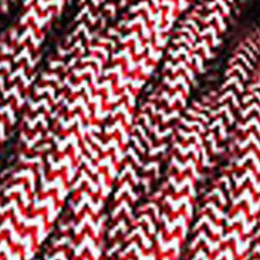 3 adriges kabel verdreht rot&weiß lampenkabel textil~1201