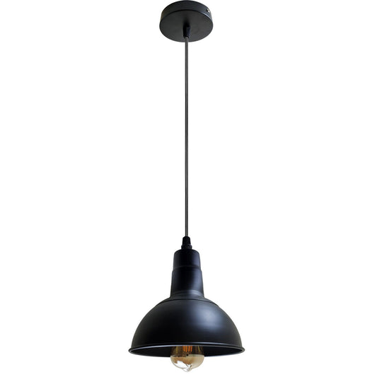 Vintage loftlampe - sort metal - E27 - justerbar design ~ 2184