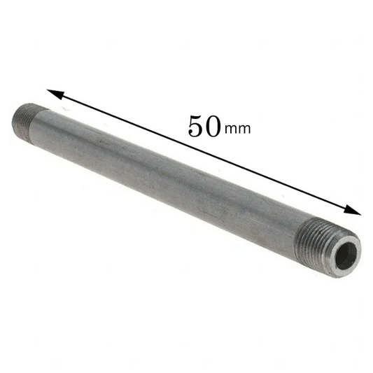 Tubo doppio da 500 mm di lunghezza, filettatura nipplo da 3/4, acciaio zincato, superficie opaca, allineamento filettato antiruggine~1966