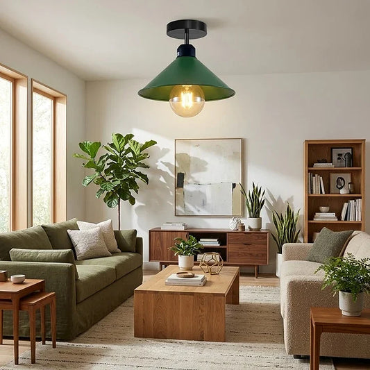 moderne grüne Deckenlampe