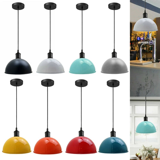 Lampada a sospensione semisferica retrò regolabile in altezza E27 | Ø 40 cm ~ 3337