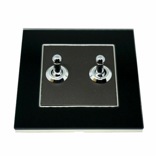 2 Gang Toggle Wandleuchte Schraubenloser Schalter