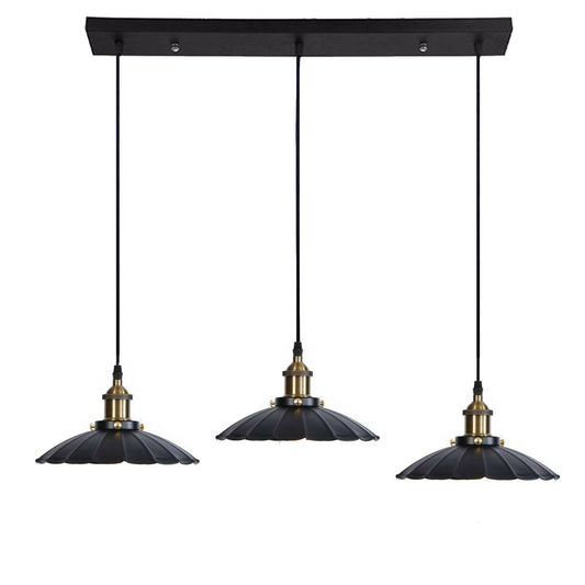 Schwarze Farbe Hängelampe Retro pendelleuchte höhenverstellbar
3 Scheinwerfer