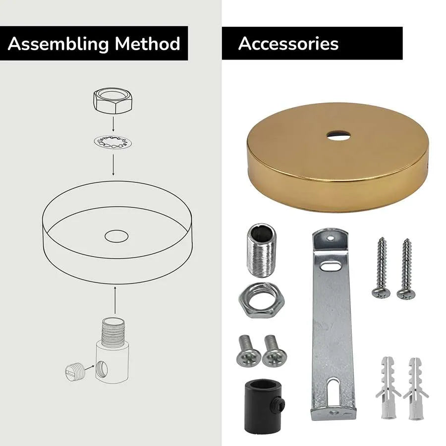 1 Outlet French Gold Metall Decke Rose 120x25mmDeckenrosettenleuchte, Leuchtenteile, Deckenleuchtenrosette, Lichtrosettenfassung, Lichtleistenleuchte