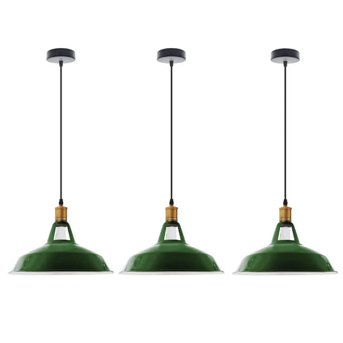 Set da 3 lampade a sospensione singole retrò per tavoli da biliardo ~3493