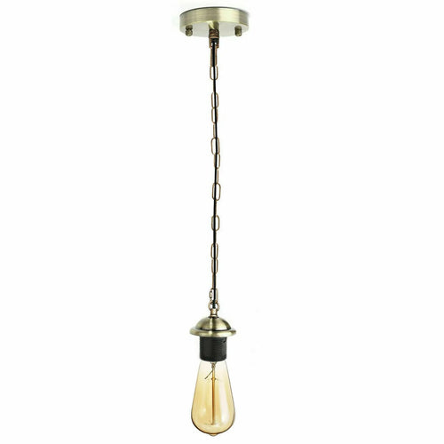 Retro Industrie Ketten Pendelleuchte E27 Fassung ~3728