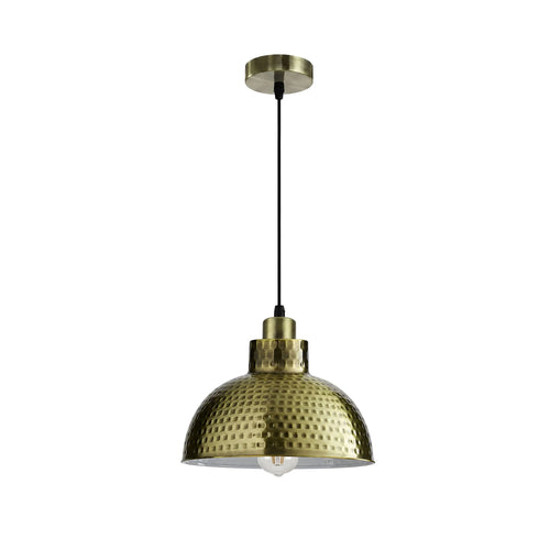 Vintage Pendelleuchte Gehämmert Ø 26 cm E27~3894