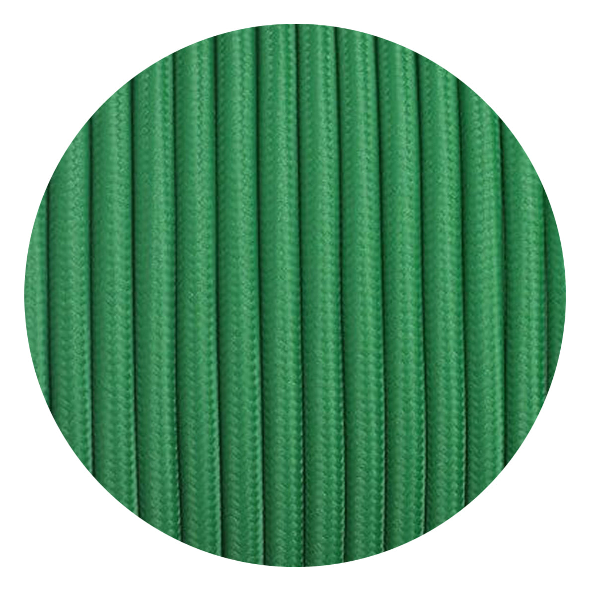 2-Adriges Gedrehtes Grünes 0,75mm² Rund kabel 
