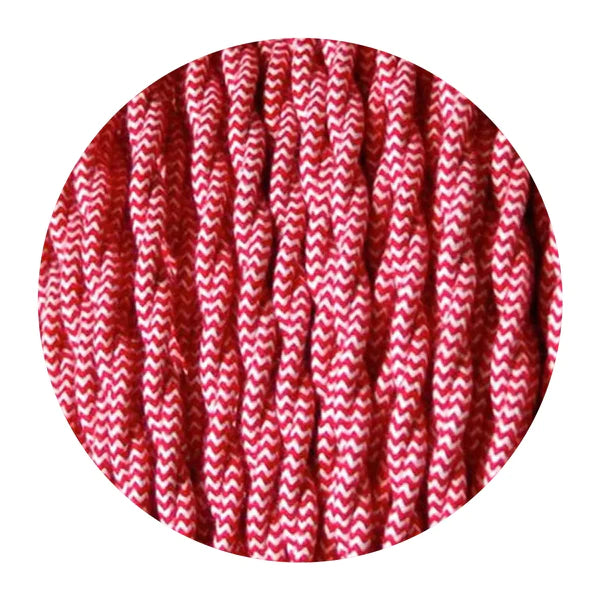 Braided Lampenkabel, 2-adrig