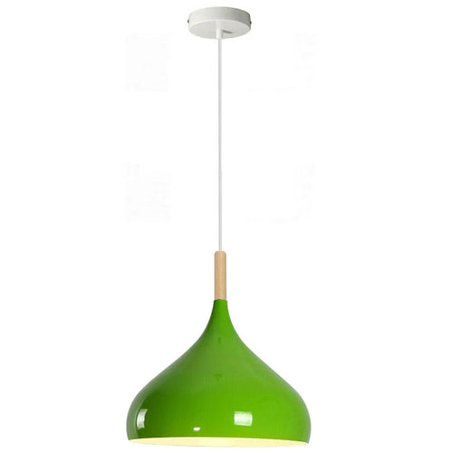 Skandinavische Pendelleuchte aus Holz & Metall Moderne Kücheninsel E27 ~3796