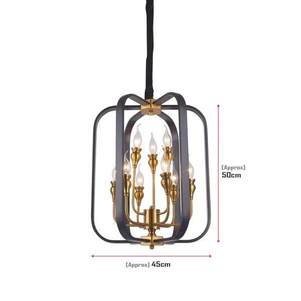 Deckenleuchten Wohnzimmer, Kronleuchter Deckenleuchte, Deckenbeleuchtung, Kronleuchter, schwarze Deckenleuchte