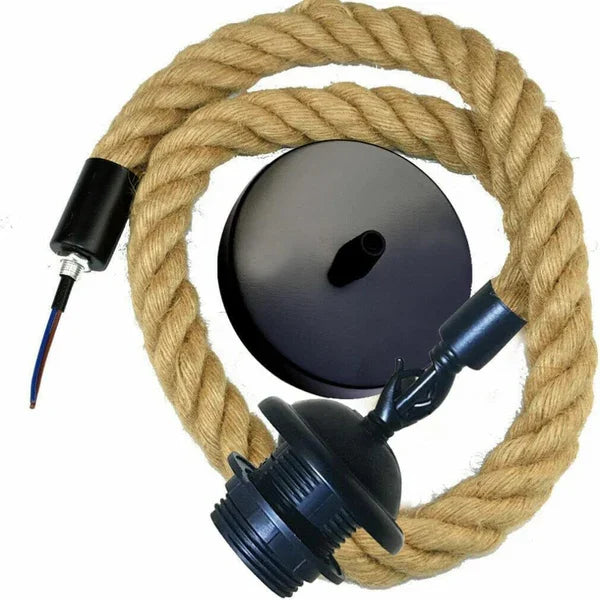 Hängeleuchten aus Hanfseil