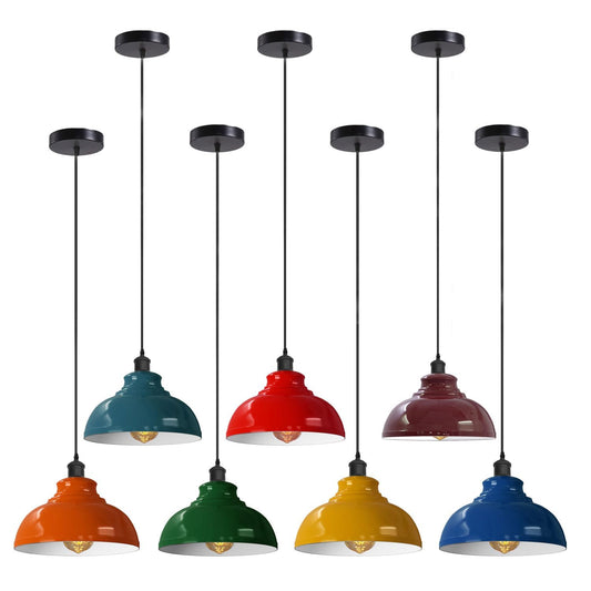 Lampada da soffitto retrò, lampadario a sospensione vintage, Ø 29 cm ~ 3358