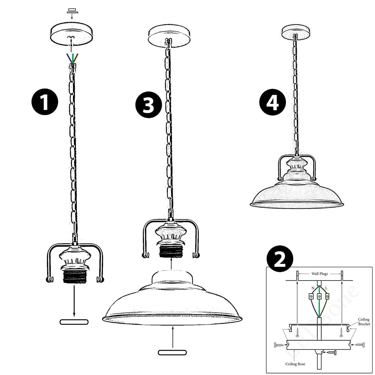 light metal industrial ceiling