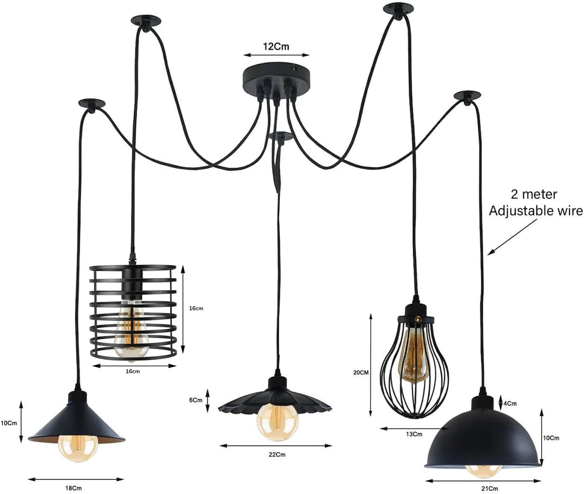 with light industrial ceiling