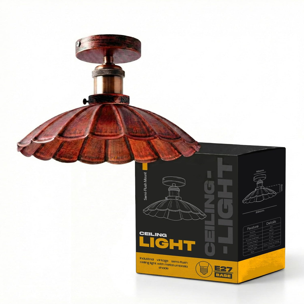 deckenleuchte deckenlampe rot