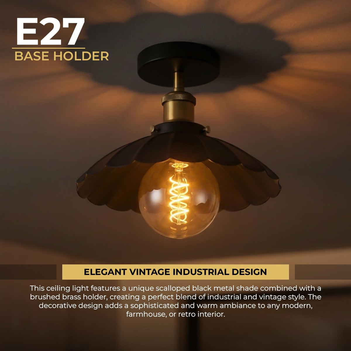 light flush industrial ceiling