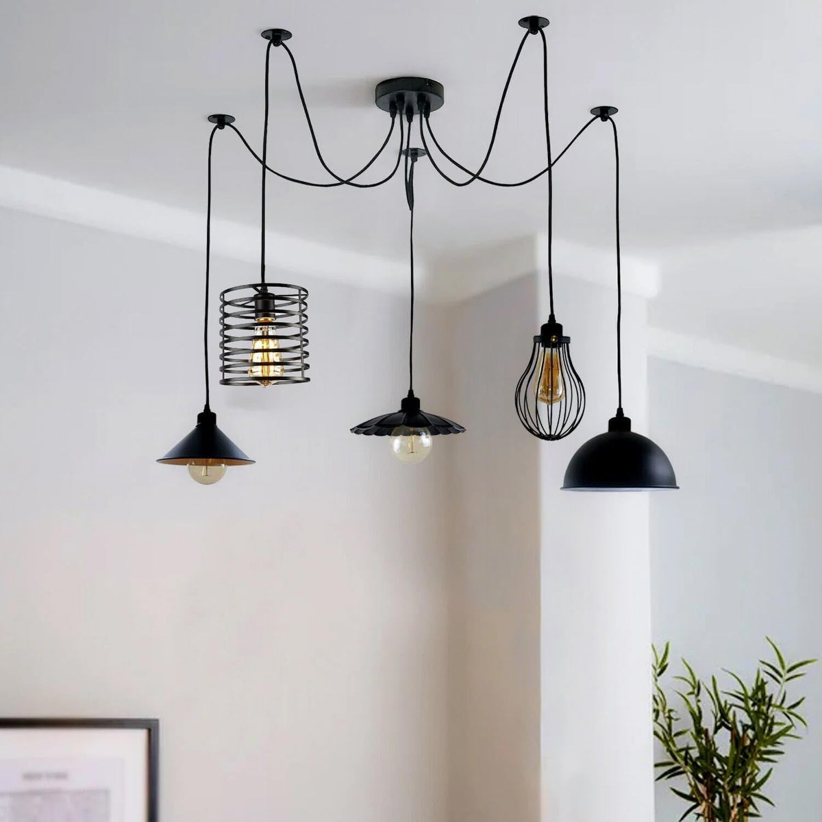 with light industrial ceiling
