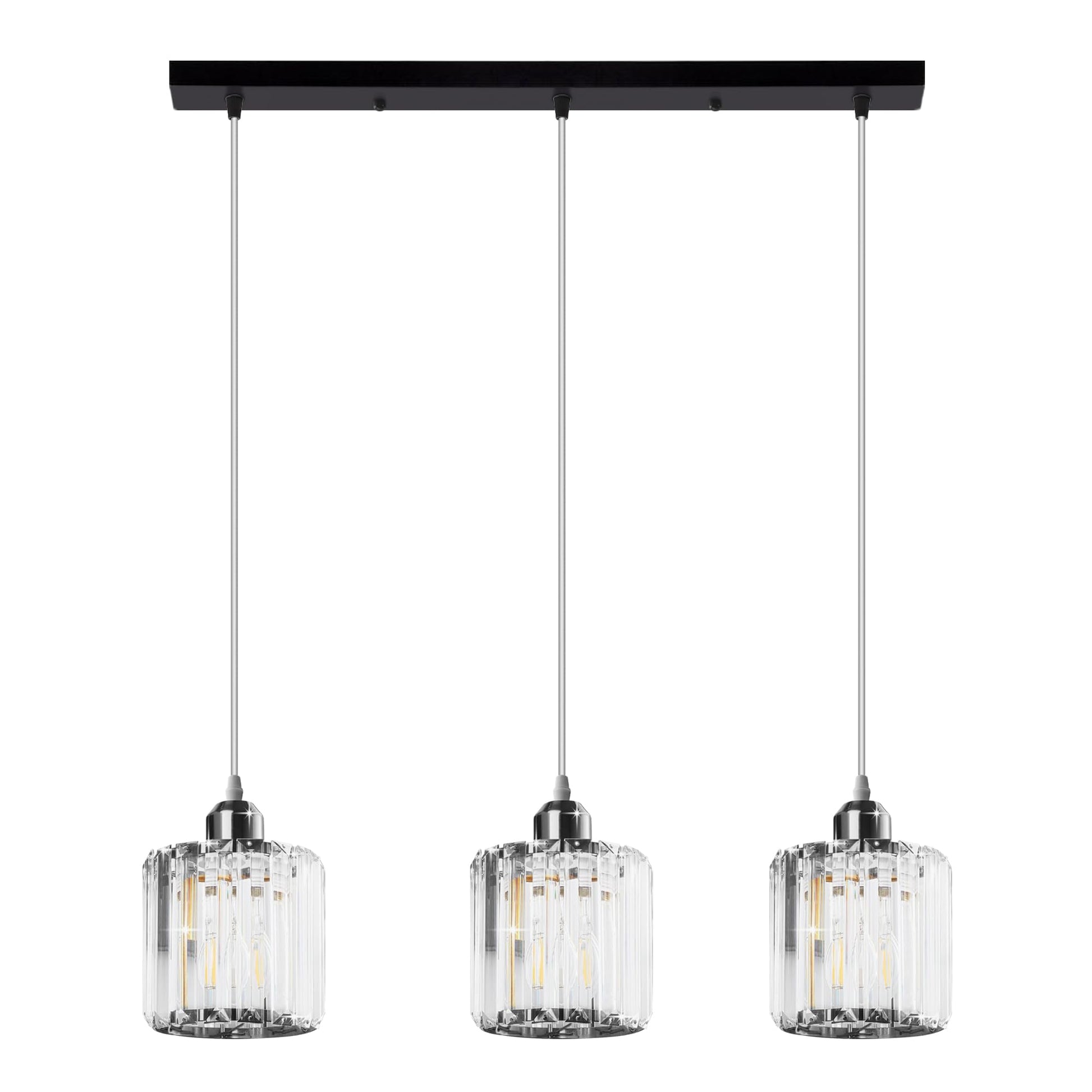 crystal modern led pendant