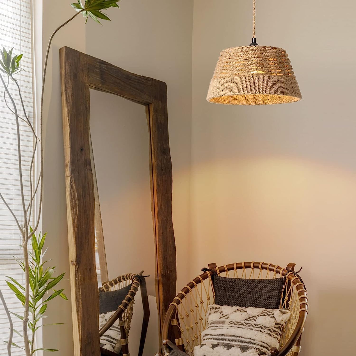 metal rope and pendant rustic