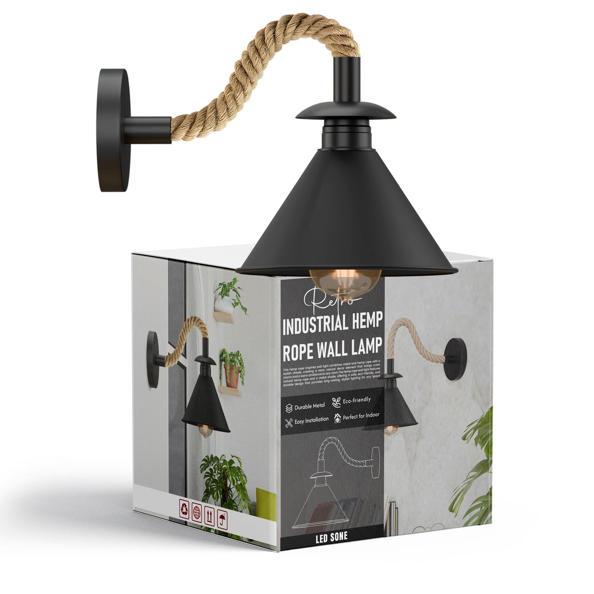lamp industrial wall led