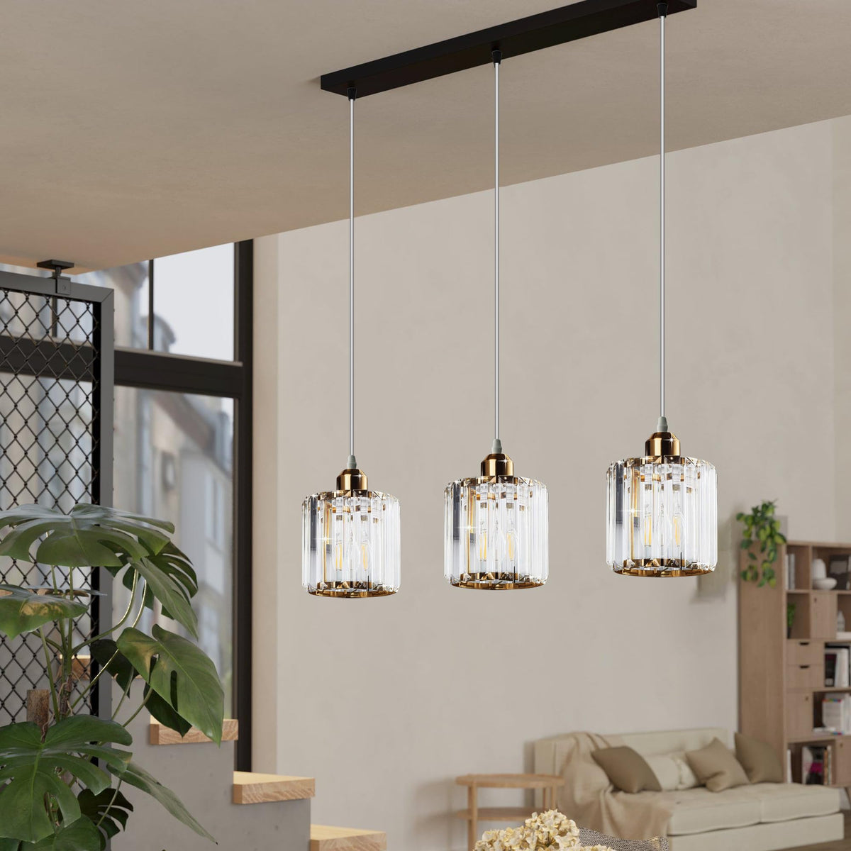 light led crystal pendant