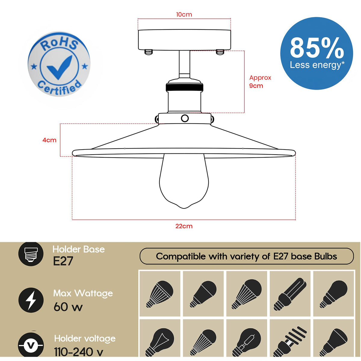 industrielle e27 led
