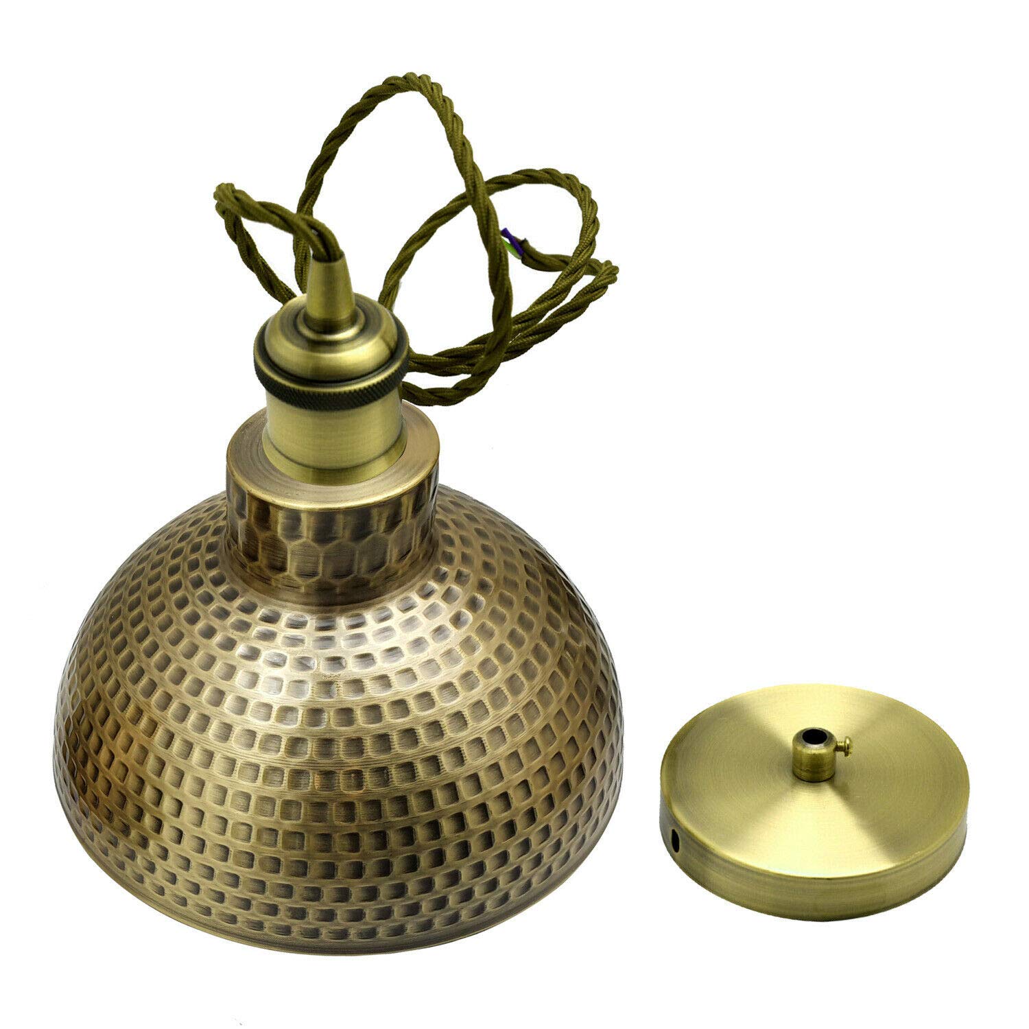 e27 und metall-lampenschirm