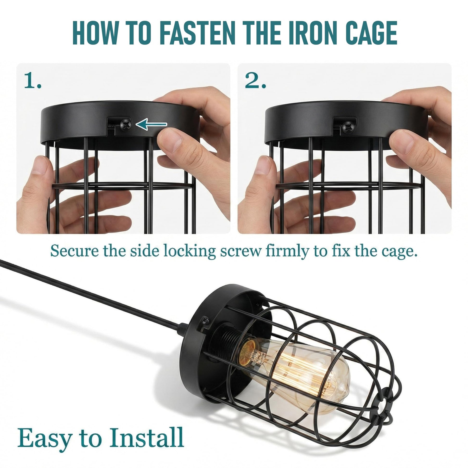 metal ceiling light led shade