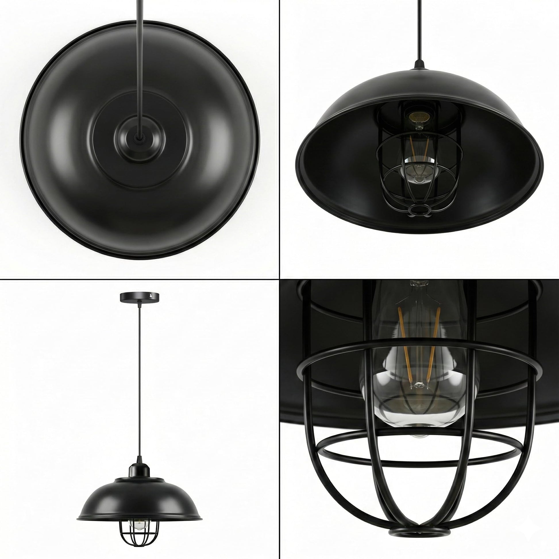 metal ceiling light led shade