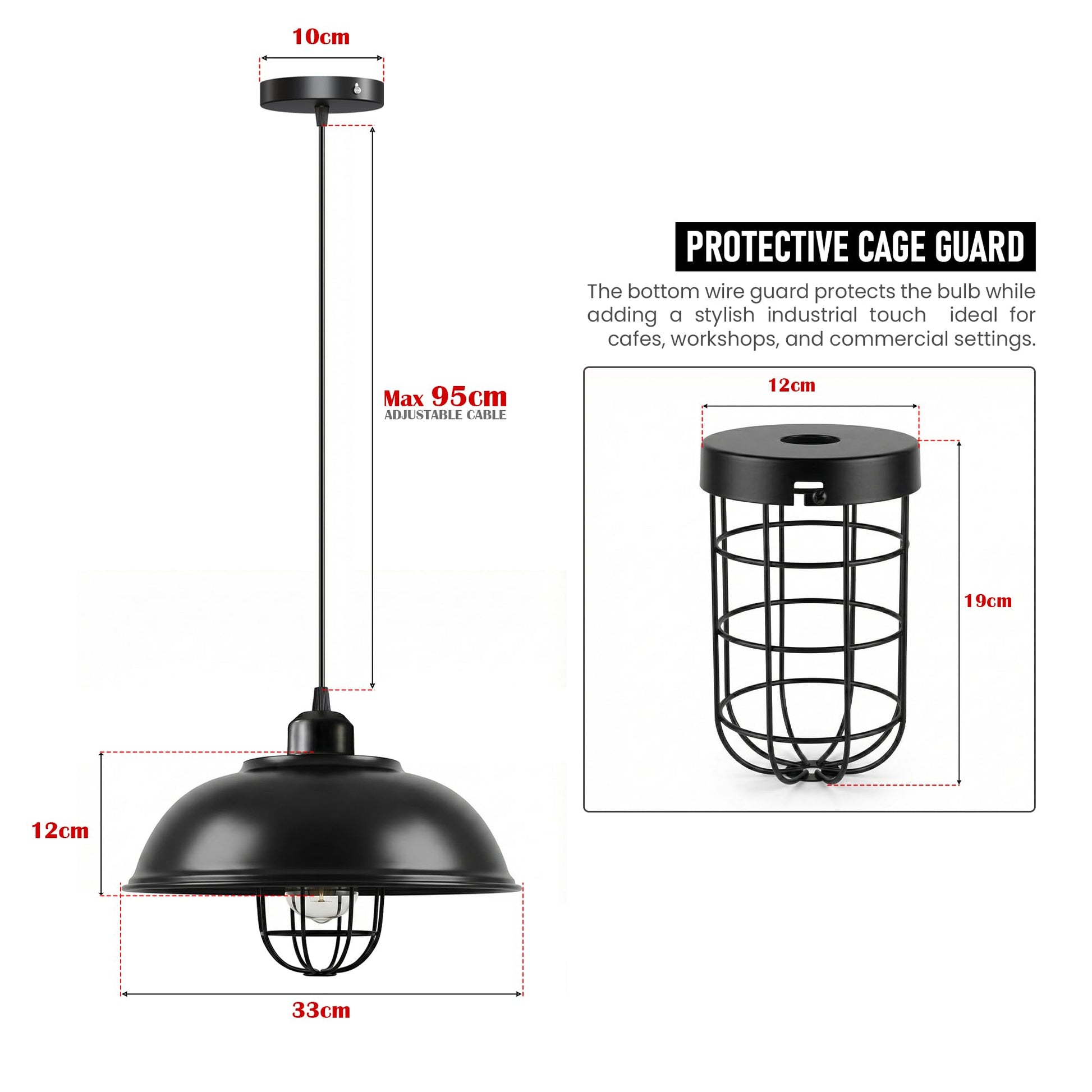 metal ceiling light led shade
