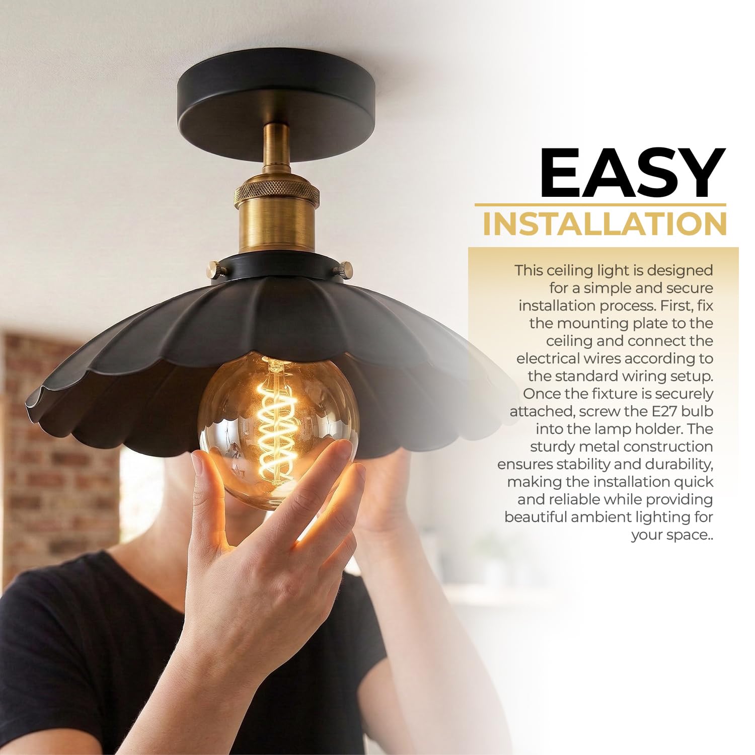 light flush industrial ceiling