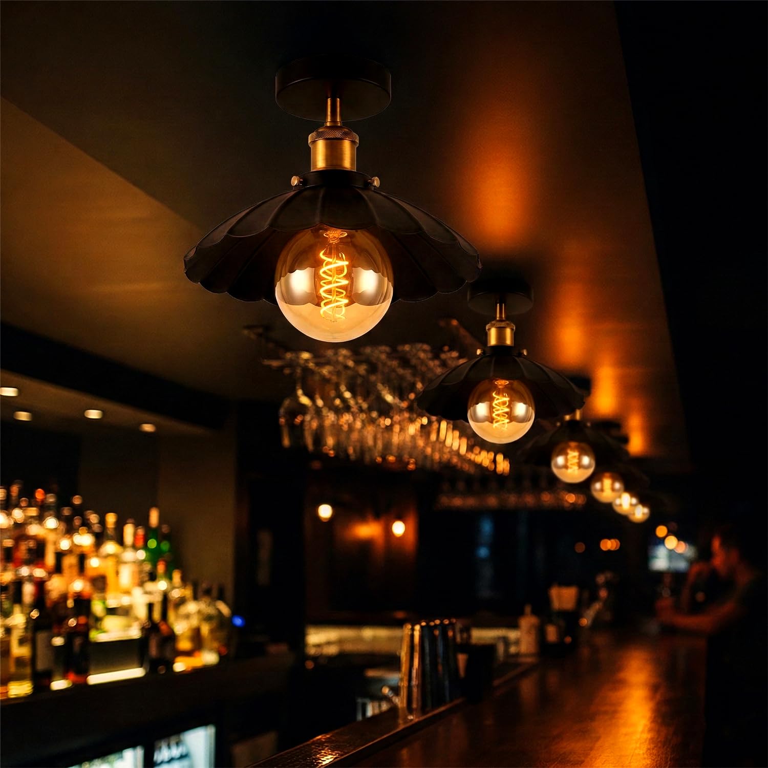 light flush industrial ceiling