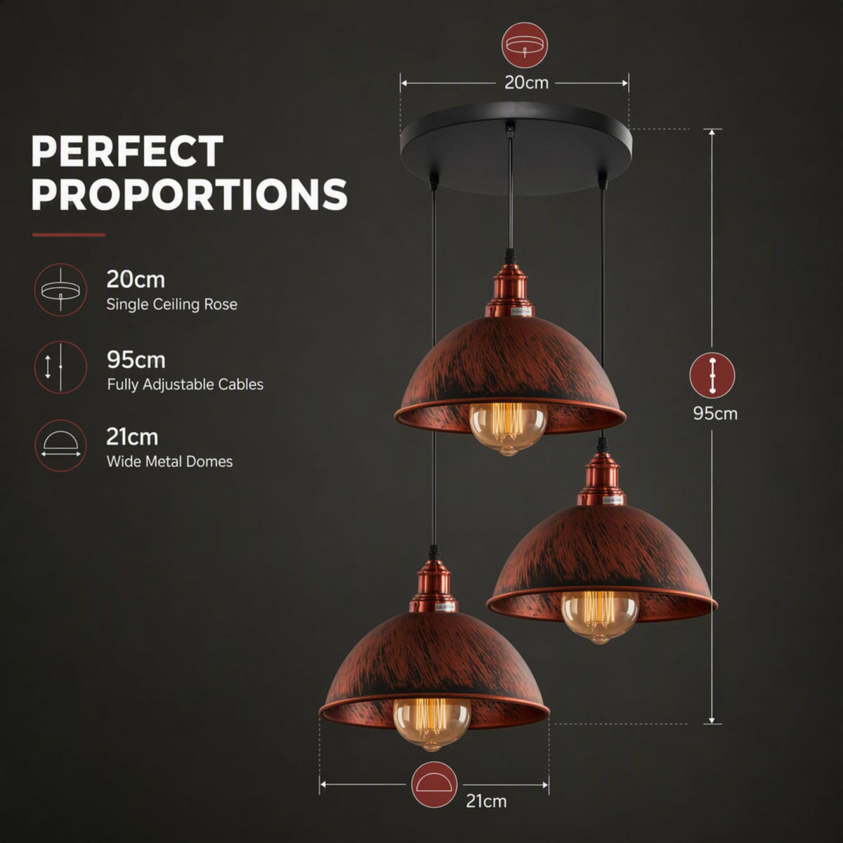 retro light pendant industrial