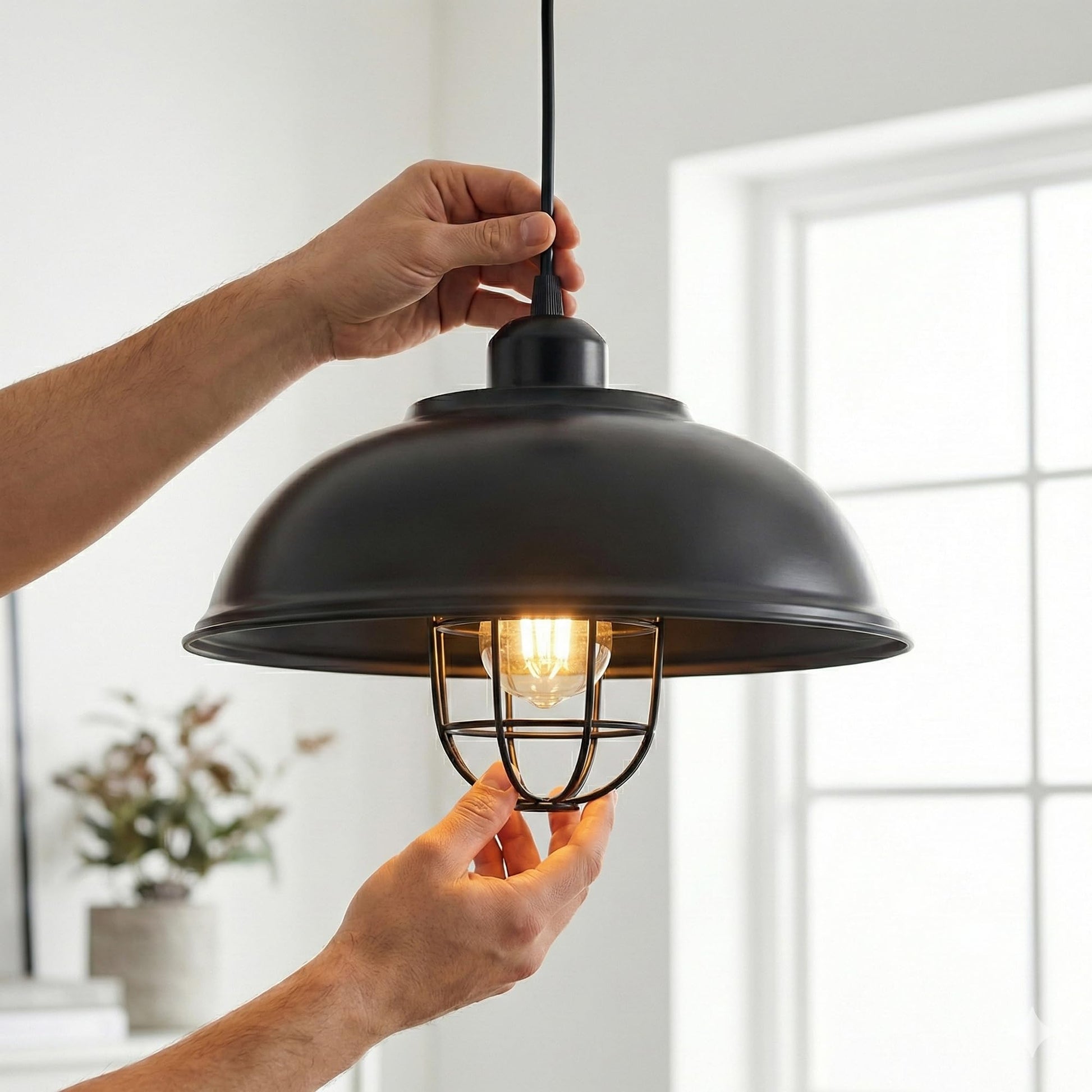 metal ceiling light led shade
