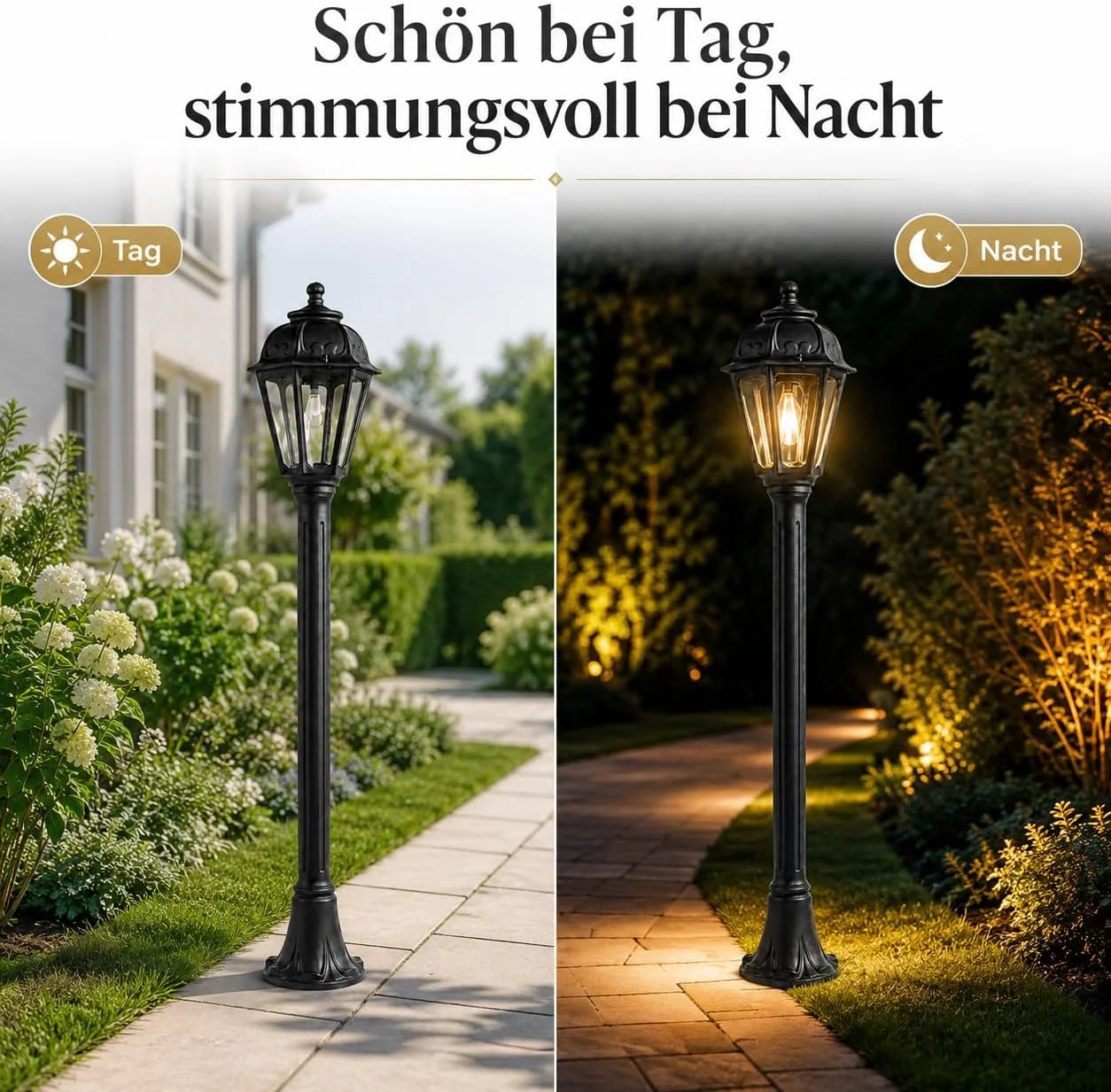 retro Außenlampe Eingang Haus