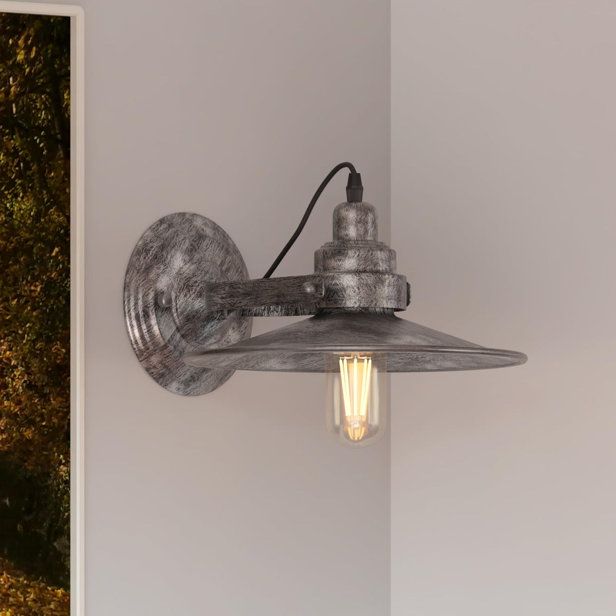 wandleuchte mit flachschirm le