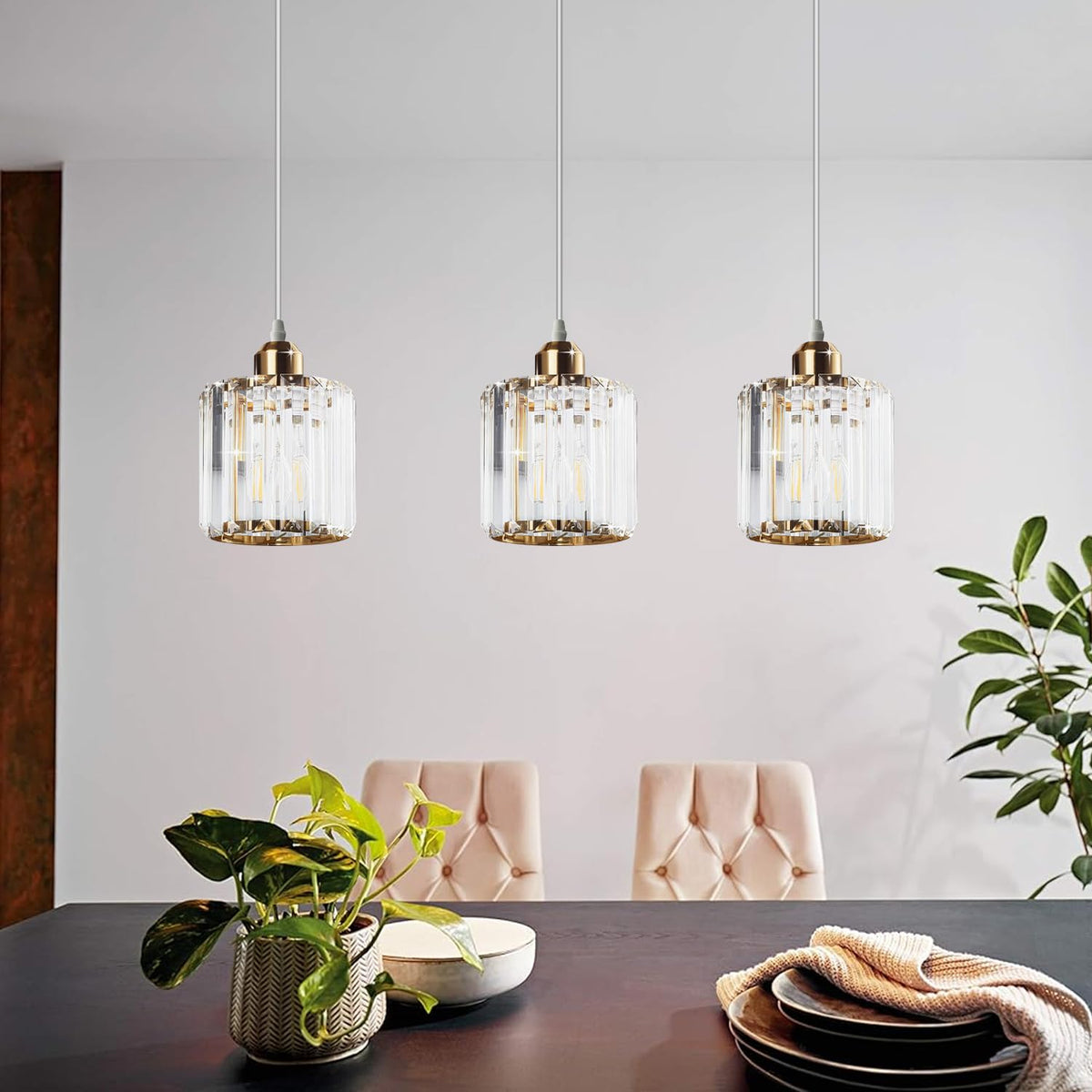 light led crystal pendant