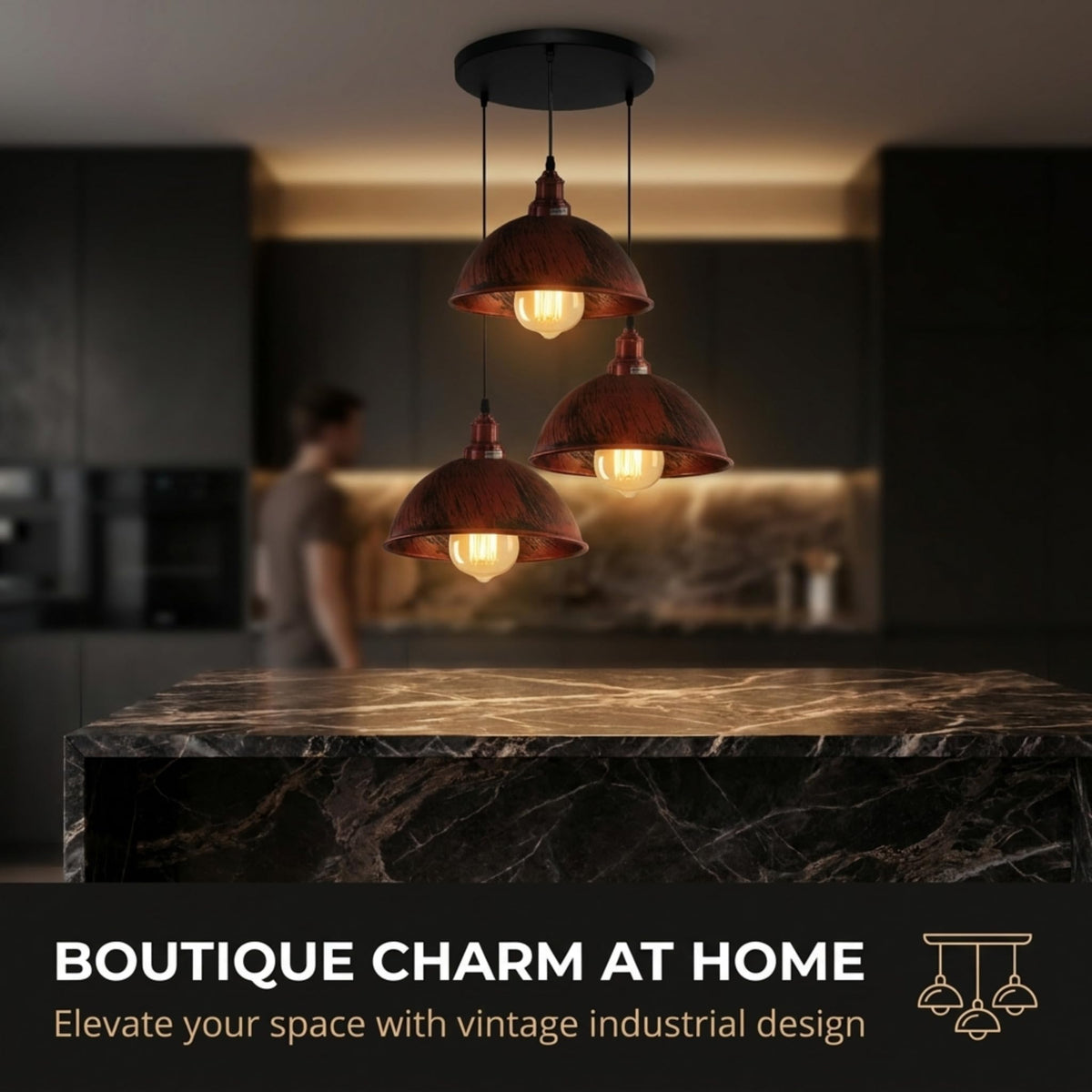 retro light pendant industrial
