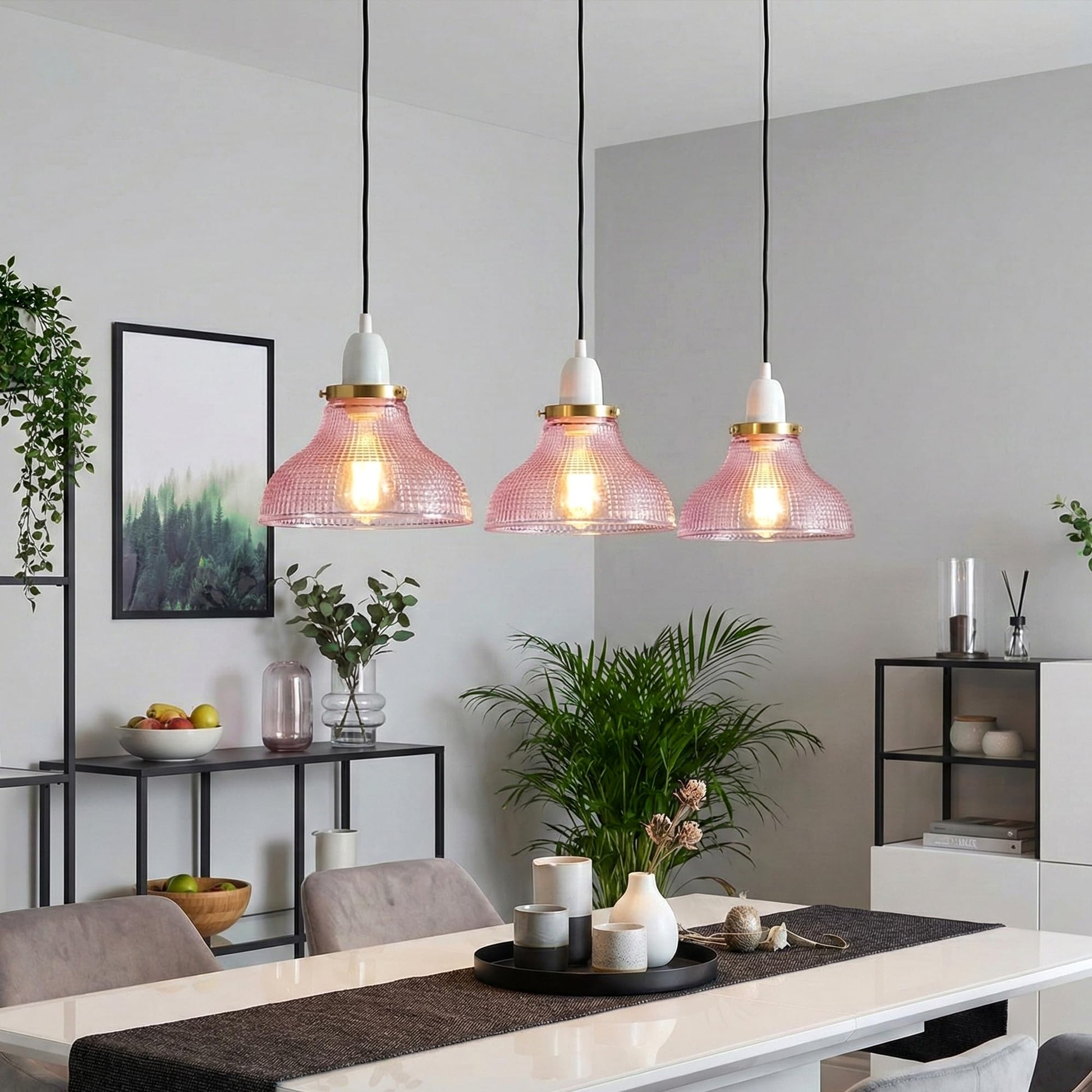 style glass vintage lamp for