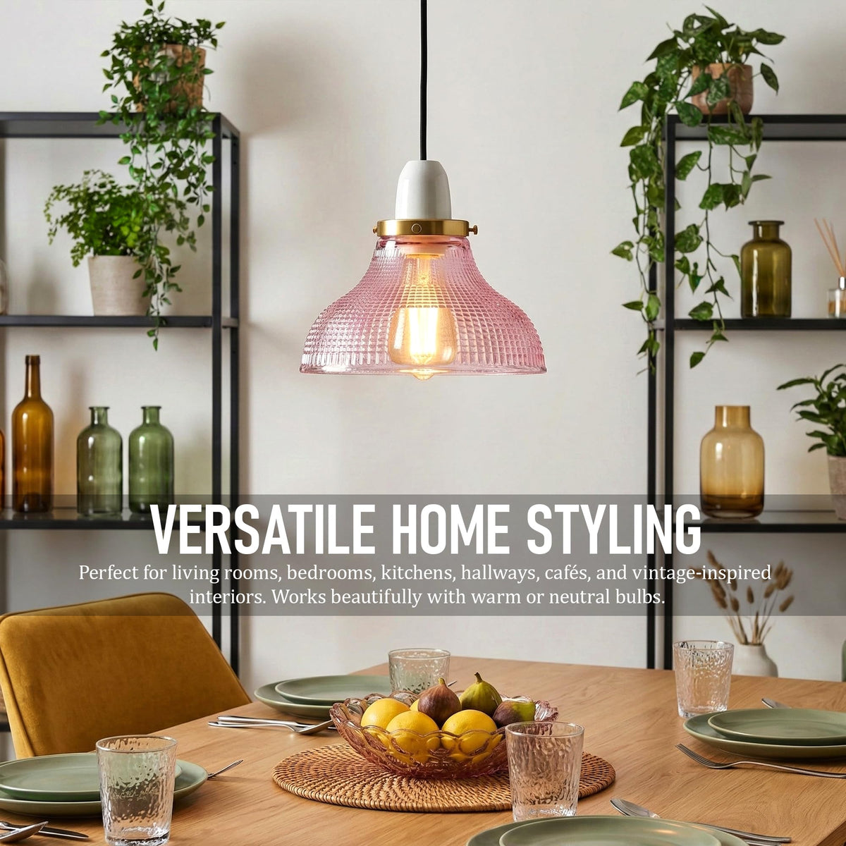 style glass vintage lamp for