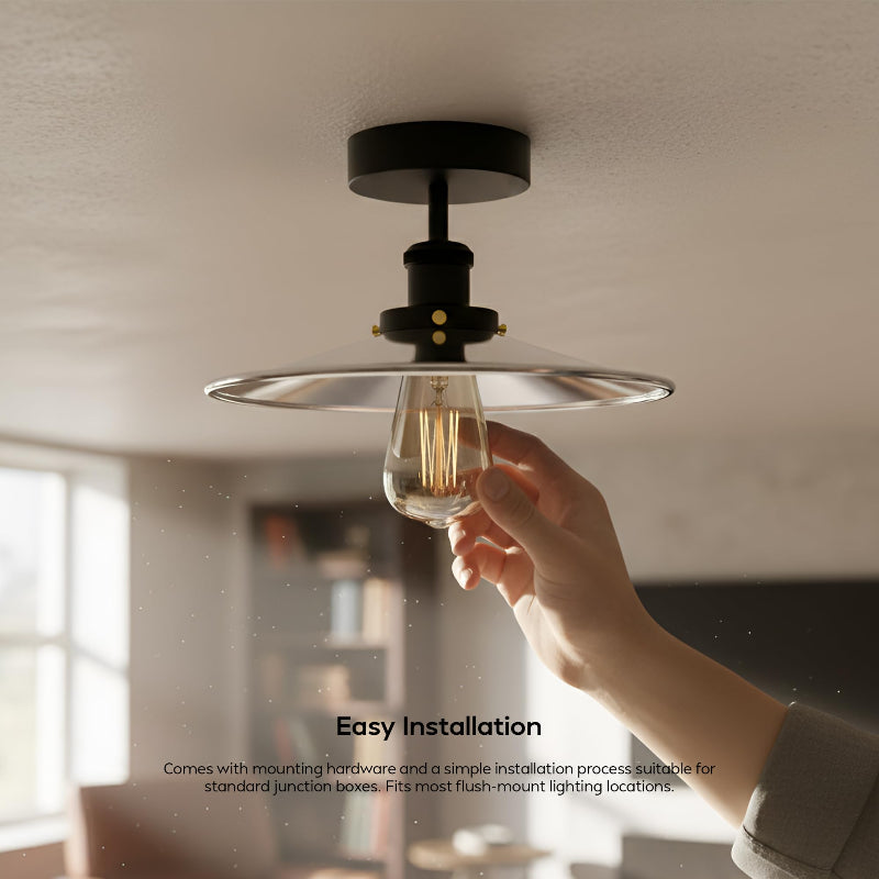 with vintage-style e27 light