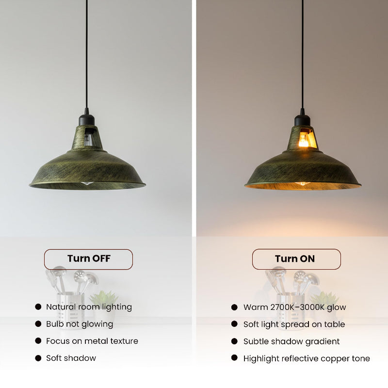 Deckenlampe Metallschirm